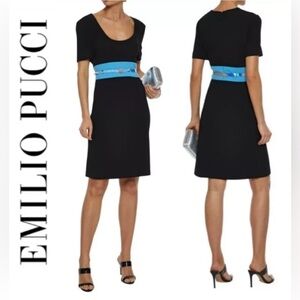 Emilio Pucci Two-Tone Stretch-Wool Dress - EU48 - US16 - NWT